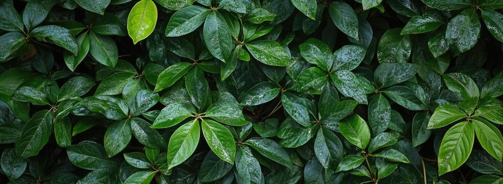 Lush green foliage close-up - Powered by Adobe