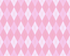 Argyle seamless pattern pink