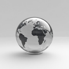 Glass Globe: A Modern Representation of Our Planet Earth