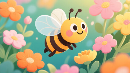 bee and flower