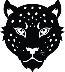 leopard head vector