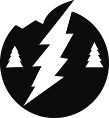 lightning icon vector illustration