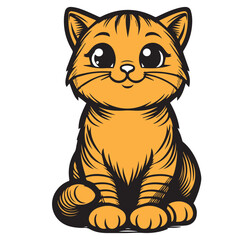 vector illustration of a cat