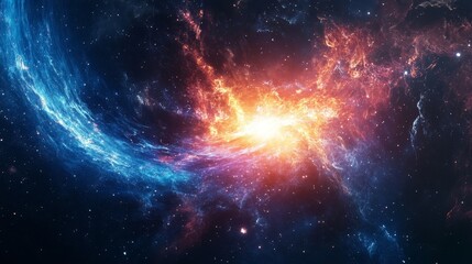A mysterious cosmic rift in space, glowing with unknown energy 