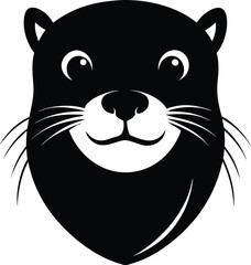 Otter Face vector