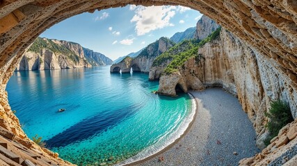 Gjipe Beach, Ionian Sea: Stunning Canyon View