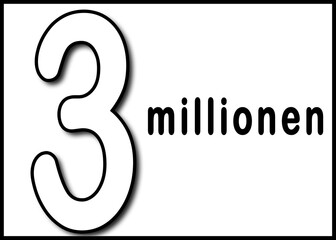 Naklejka premium Rätsel Bilderrätsel Dreimillionen