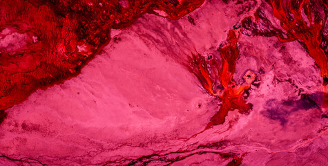 A Creative Combination of Dirty Parchment and Liquid Art