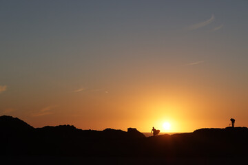 sunset at the beach