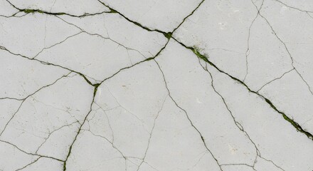 Fototapeta premium Cracked Surface: A detailed view of a fractured surface, a network of fissures weaving intricate patterns, and adding textures. This image will convey the effects of time and weathering.