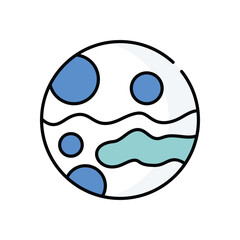 Mars vector icon stock illustration