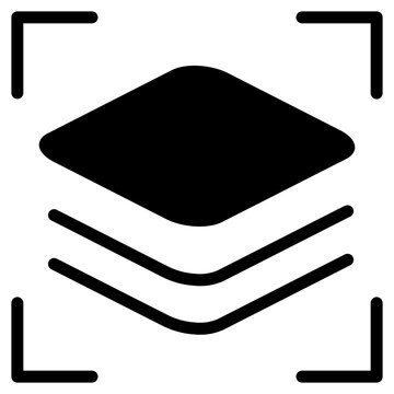Layer Mask Glyph Icon
