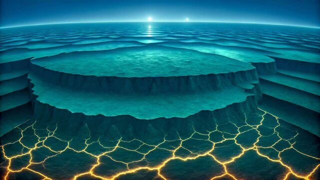 Exploring Earths Deep Interior A Stunning Visualization of the Planets Layered Structure Revealing Molten Core and Tectonic Plates