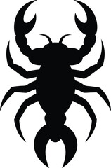 Scorpion Silhouette Vector Design