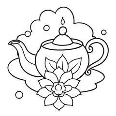 anti stress mandala coloring page, bold and easy mandala coloring page, mandala coloring page, line art, black and white illustration