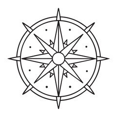 anti stress mandala coloring page, bold and easy mandala coloring page, mandala coloring page, line art, black and white illustration © TentZelo