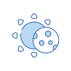 Eclipse vector icon stock illustration