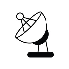 Radar vector icon stock illustration