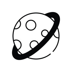 Planet vector icon stock illustration