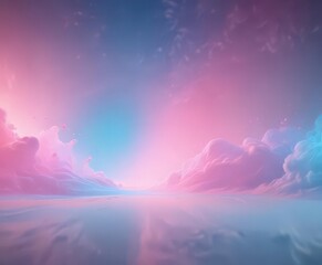 Naklejka premium Blurred pink and blue blend, creating a dreamy effect , visual, shadow, serene