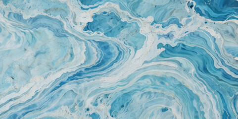 Obraz premium Seamless wave water ocean soft blue curve line background. Water ocean wave white and soft blue aqua, teal texture. Vector sea, wave, water background.