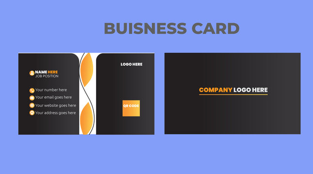 business card design template.Modern and clean name card design.