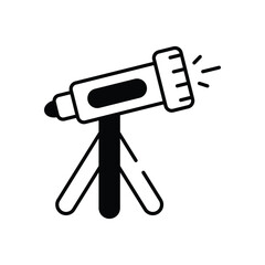 Telescope vector icon stock illustration