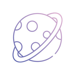 Planet vector icon stock illustration