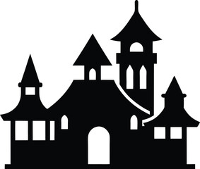 Obraz premium silhouette of castle