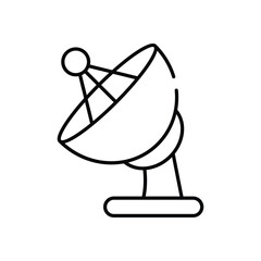 Radar vector icon stock illustration