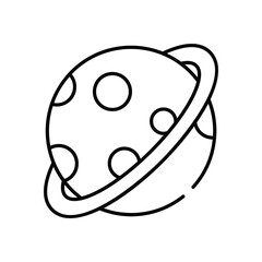 Planet vector icon stock illustration