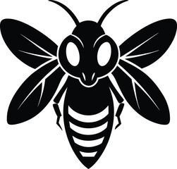 bee on white background