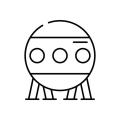 Observatory vector icon stock illustration