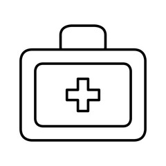 Pet First Aid Kit Icon Vector