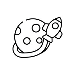 Orbit vector icon stock illustration