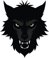 Silhouette Wolf Vector