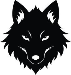 wolf head vector