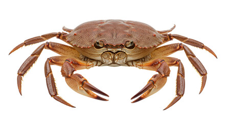 Isolated Brown Crab Seafood Marine Life