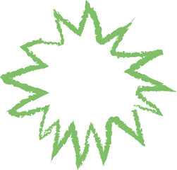 Abstract Starburst Shape