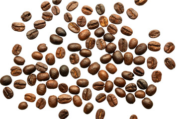 coffee beans isolated on white background