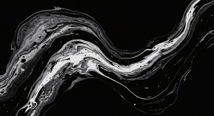 Abstract Monochromatic Swirls: A Study in Black and White Fluid Dynamics