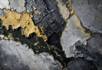 Decaying wall showing signs of water damage and mold growth