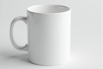 Fototapeta premium white-mug-mockup-blank-coffee-cup-design-template-product-shot