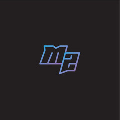 monogram logo design amazing esport style MZ dinamyc line gaming concept letter