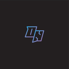 monogram logo design amazing esport style ON dinamyc line gaming concept letter
