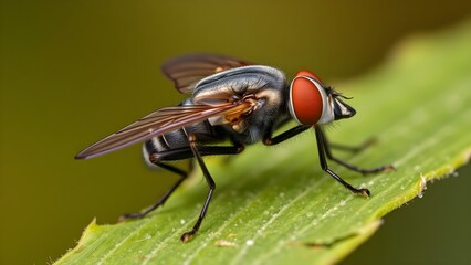 Cochliomyia hominivorax, the New World screw-worm fly, or screw-worm for short, is a species of parasitic fly that is well known for the way in which its larvae (maggots) eat the living tissue.