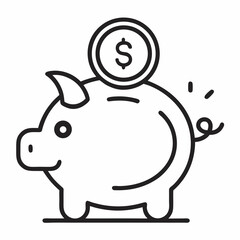 piggy bank with money