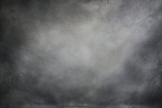 Abstract grey blurred background for portrait. Portrait backdrop for studio. Empty textured wall.