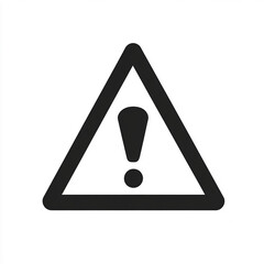 Graphical representation of alert or danger, displayed with an exclamation mark