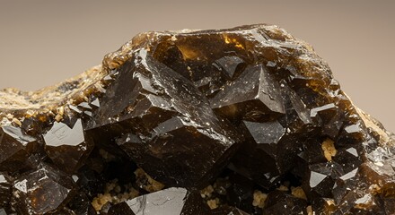 Naklejka premium Crystal Mineral Closeup Macro